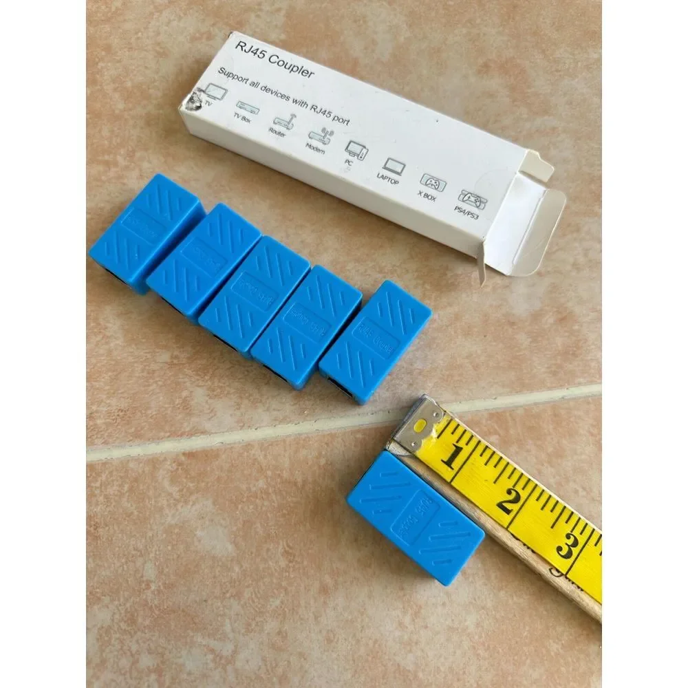 RJ45 Coupler 6 Pack in-Line Coupler Female to‎ Female Ethernet Cat 7,6,5E,5